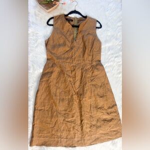 Lafayette 148 Linen Midi Dress Medium